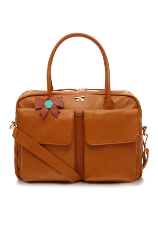 Oxley Leather Changing Bag – Tan